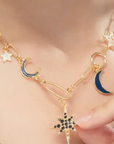 Celestial Moom and Stars