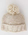 Natural Garter Stitch Beanie