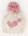 Sweetheart Knit Beanie Hat Rosy