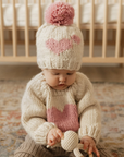 Sweetheart Knit Beanie Hat Rosy