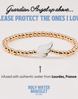 Holy Water Angel Wing Brac. Pearl/Gold