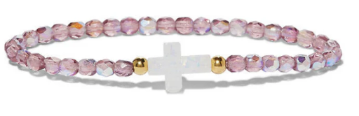 Gold Amethyst Cross