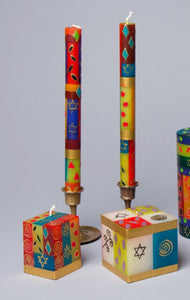 Holiday Candles Judaica Taper Pair