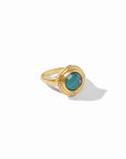 Astor Ring - Iridescent Peacock Blue