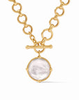Gold Honeybee Demi Neckace - Clear