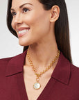 Gold Honeybee Demi Neckace - Clear