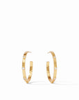Crescent Stone Hoop