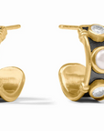 Tribeca Hoop Mixed Metal Pearl - XS