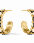 Tribeca Hoop Mixed Metal Pearl - S
