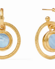 Astor Charm Earring Chalcedony Blue