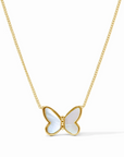 Gold Papillion Delicate Pearl Necklace