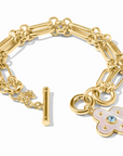 Gold Colette Link - Chalcedony Blue