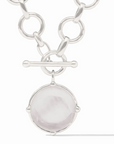 Honeybee Statement Neck - Silver/Clear