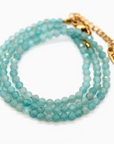 Short Amazonite Simple Stone Necklace
