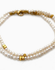 Freshwater Pearl/Gold Short Necklace