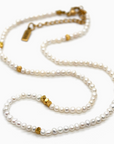 Freshwater Pearl/Gold Short Necklace