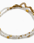 Rutilated Quartz Stone/Gold Necklace