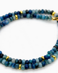 Blue Line Jasper + Gold Necklace