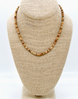 Picture Jasper + Gold Necklace