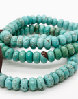 Turquoise Bead Three Strand Bracelet