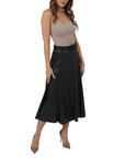 Mercedes Pu Skirt - Black