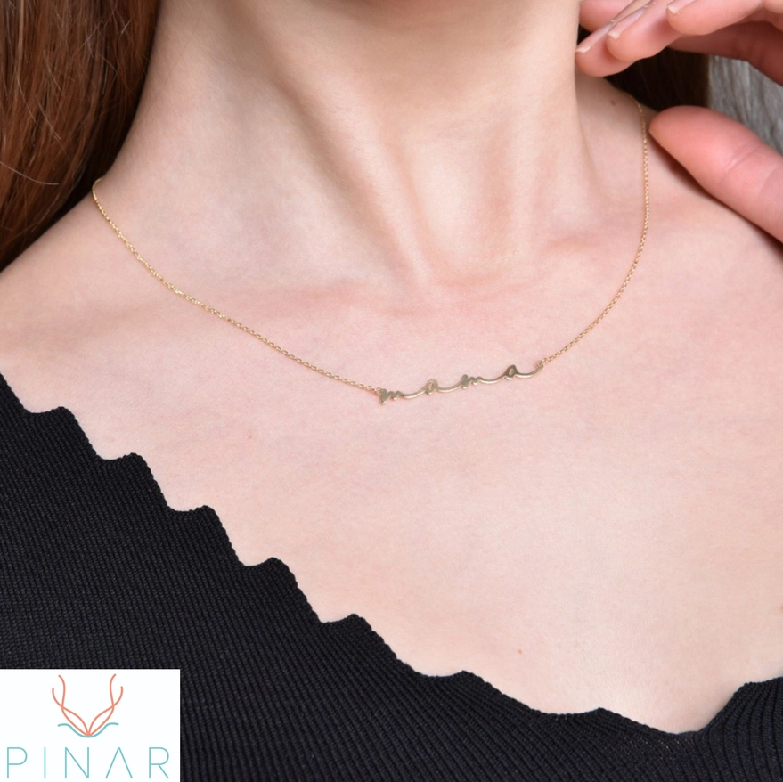 Handwriting Mama Necklace