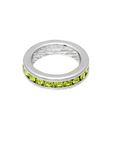 Birthstone C August (Peridot) White Gold