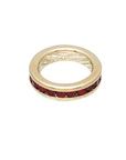 Birthstone Charm January (Garnet) Gold