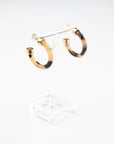 Mini Hoops Tortoise Shell