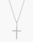 Silver Cross Pendant Necklace
