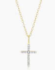 Gold Cross Pendant Necklace