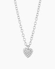 Small Heart Pendant Necklace Silver