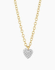 Small Heart Pendant Necklace Gold