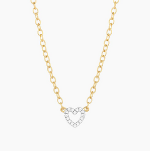 Petite Heart Pendant Necklace Gold