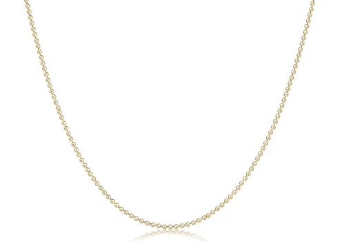 Classic Chocker Beaded Chain - Gold