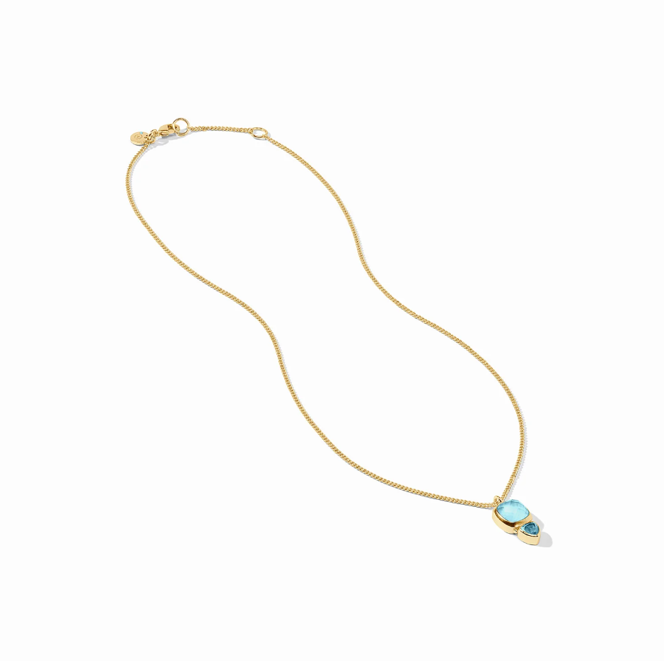 Aquitaine Delicate Necklace - Capri Blue