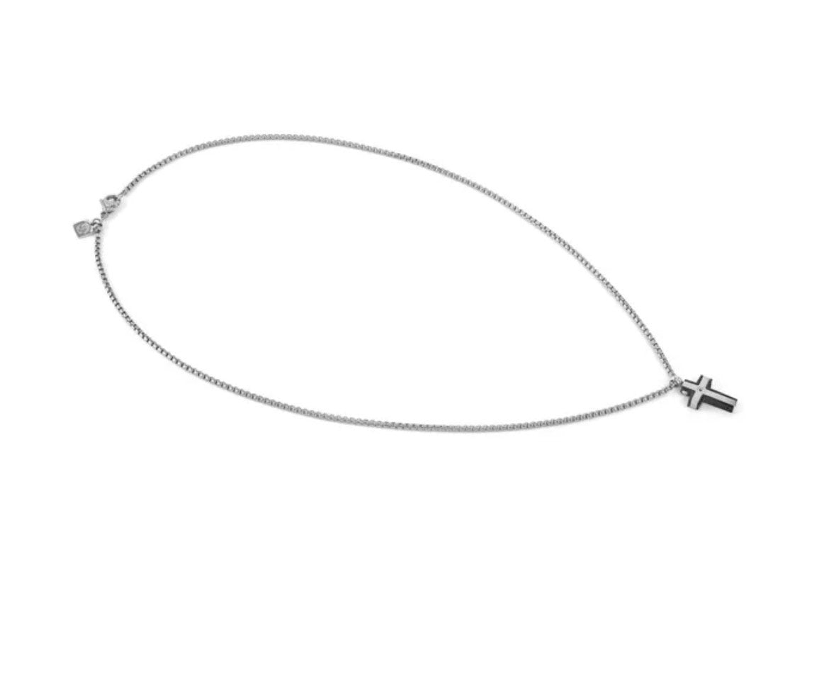Strong Diamond Cross Necklace