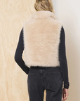 Almond Cozy Fur Vest