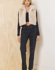 Almond Cozy Fur Vest
