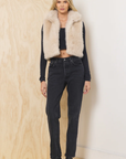 Almond Cozy Fur Vest