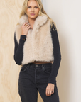 Almond Cozy Fur Vest