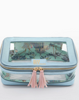 Metallic Light Blue Tile Storage Bag