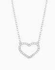 True Love Always Pendant Necklace Silver