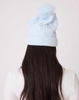 Chenille Cozy Cable Beanie - Air Blue
