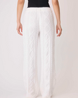 Chenille Cable Lounge Pant - Ivory