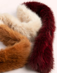 Elsa 3-tone Scarf - Damson/Mocca/Cream