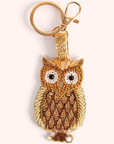 Golden Owl Key Ring