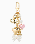 Puff Heart Bear Bag Charm