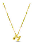 Bubble Letter Necklace - M Gold