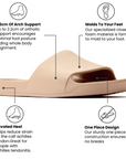 Tan Arch Support Slide